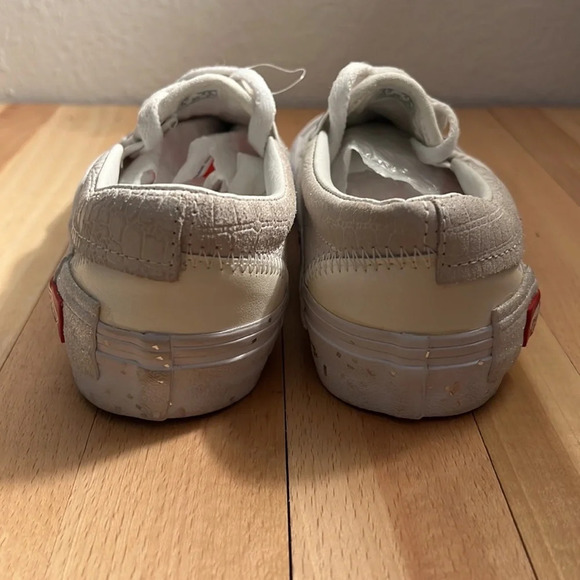 Vans White Slip-on Cap Glitter Mix Shoe Loafer. M 4 W 5.5 NWOB - Picture 3 of 7